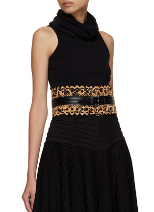 Figure View - Click To Enlarge - ALAÏA - Leopard Print Corset Belt