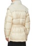 Back View - Click To Enlarge - MONCLER - Detachable Sleeve Belted Shearling Convertible Jacket