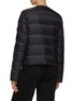 Back View - Click To Enlarge - MONCLER - Houndstooth Bouclé Panel Puffer Jacket