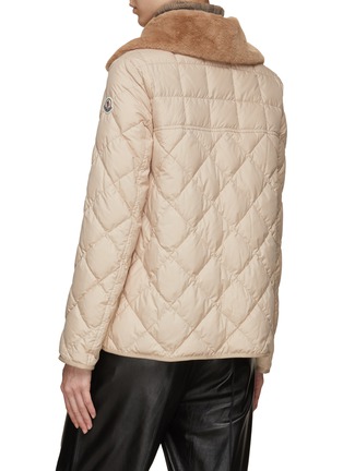Back View - Click To Enlarge - MONCLER - Cygne Removable Collar Quilted Jacket