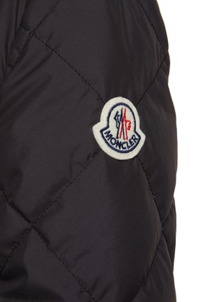  - MONCLER - Removable Fur Collar Belted Jacket
