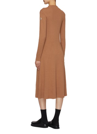 Back View - Click To Enlarge - MONCLER - Rib Knit Midi Dress