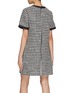 Back View - Click To Enlarge - MONCLER - Houndstooth Bouclé Shift Dress