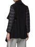 Back View - Click To Enlarge - MONCLER - Belted Quilted Sleeve Cape