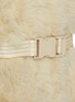  - MONCLER - Belted Shearling Long Vest