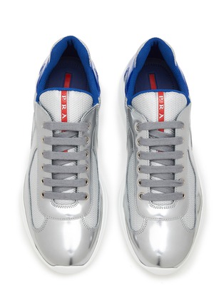 Detail View - Click To Enlarge - PRADA - America's Cup Patent Leather Sneakers