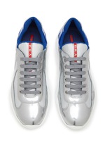 PRADA America s Cup Patent Leather Sneakers Men Lane Crawford