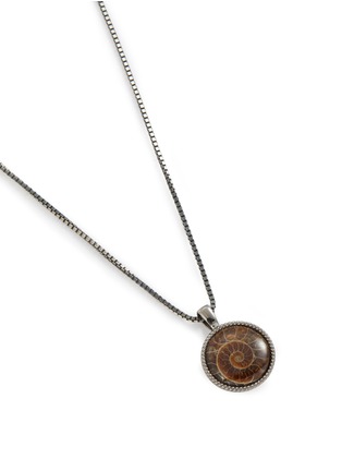 Detail View - Click To Enlarge - TATEOSSIAN - Cable Ammonite Sterling Silver Necklace