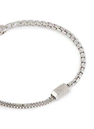 Detail View - Click To Enlarge - TATEOSSIAN - Signature Hexade Box Rhodium-Plated Sterling Silver Bracelet