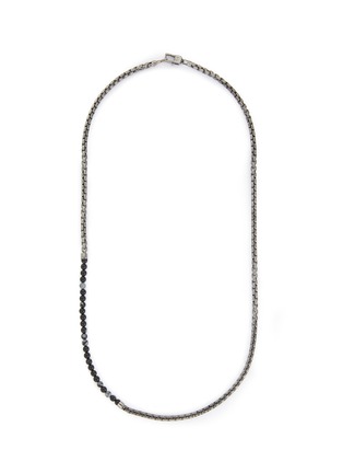 Main View - Click To Enlarge - TATEOSSIAN - Sennit Catena Ruthenium-Plated Sterling Silver Necklace