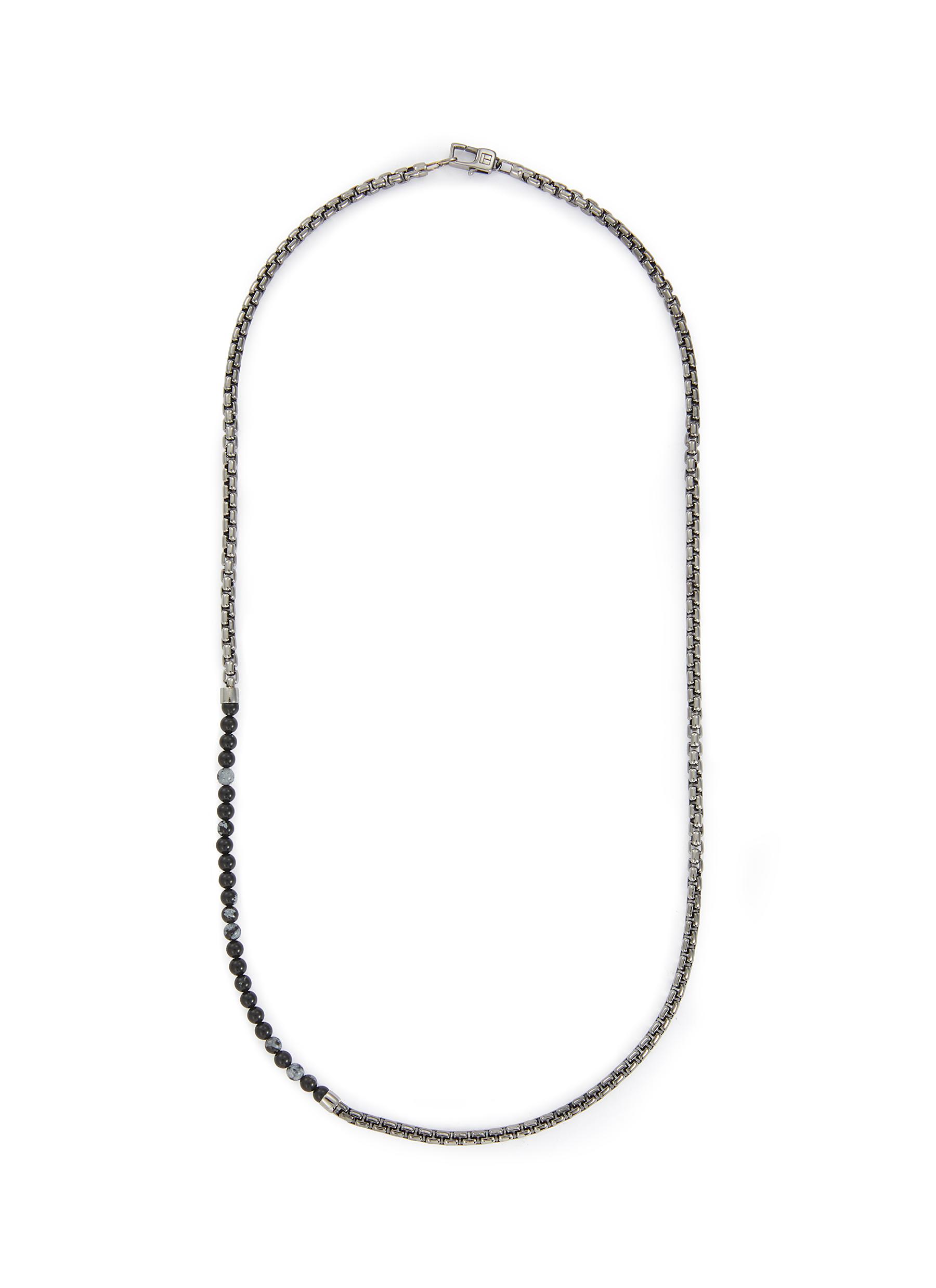 TATEOSSIAN Sennit Catena Ruthenium Plated Sterling Silver Necklace Men Lane Crawford Shop Designer Brands Online
