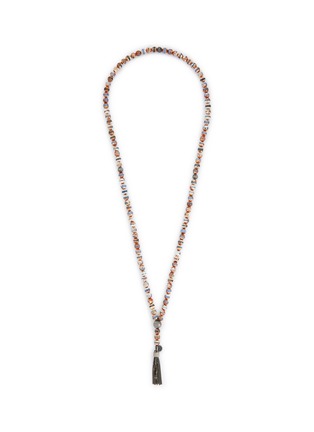 Main View - Click To Enlarge - TATEOSSIAN - Lhasa Mala Ruthenium-Plated Sterling Silver Necklace