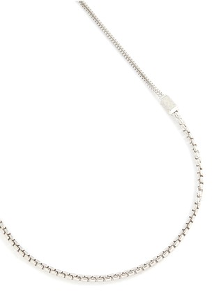 Detail View - Click To Enlarge - TATEOSSIAN - Signature Hexade Box Rhodium-Plated Sterling Silver Necklace