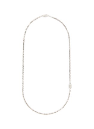Main View - Click To Enlarge - TATEOSSIAN - Signature Hexade Box Rhodium-Plated Sterling Silver Necklace