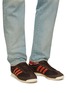 Figure View - Click To Enlarge - ADIDAS - x Wales Bonner SL72 Knit Suede Sneakers