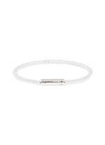 LE GRAMME | 11g Polished Sterling Silver Beaded Bracelet | Men