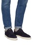 Figure View - Click To Enlarge - BRUNELLO CUCINELLI - Suede Low Top Sneakers