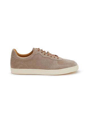 Main View - Click To Enlarge - BRUNELLO CUCINELLI - Suede Low Top Sneakers
