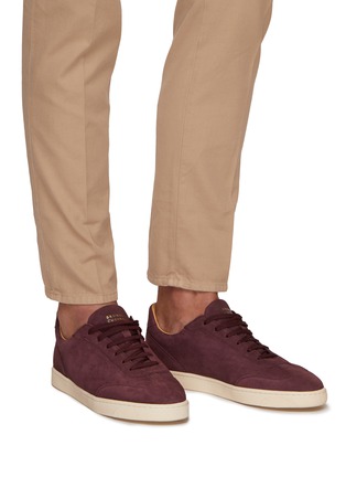 Figure View - Click To Enlarge - BRUNELLO CUCINELLI - Low Top Lace Up Sneakers