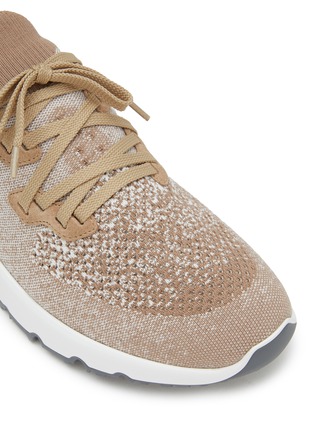 Detail View - Click To Enlarge - BRUNELLO CUCINELLI - Knitted Low Top Sneakers