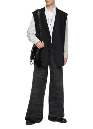 Figure View - Click To Enlarge - MM6 MAISON MARGIELA - Single Breasted Blazer Vest
