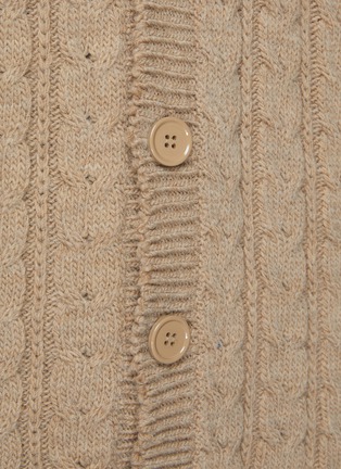  - MM6 MAISON MARGIELA - Distressed Edge Cable Knit Cardigan