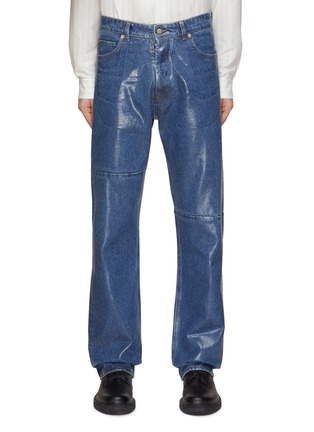 Main View - Click To Enlarge - MM6 MAISON MARGIELA - Front Coating Straight Leg Jeans