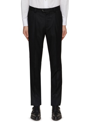 Main View - Click To Enlarge - BRUNELLO CUCINELLI - Leisure Fit Pleat Pants