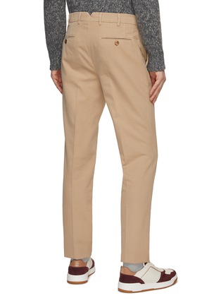 Back View - Click To Enlarge - BRUNELLO CUCINELLI - Italian Fit Flat Front Pants