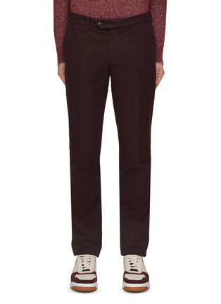 Main View - Click To Enlarge - BRUNELLO CUCINELLI - Italian Fit Flat Front Pants