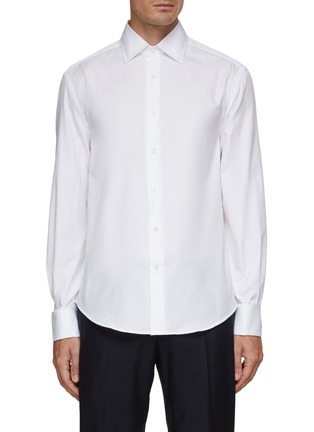 Main View - Click To Enlarge - BRUNELLO CUCINELLI - Cuffed Evening Shirt