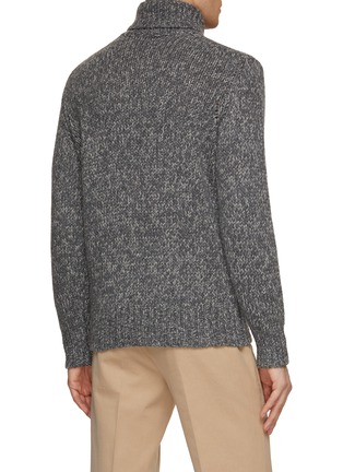 Back View - Click To Enlarge - BRUNELLO CUCINELLI - Turtleneck Chunky Cashmere Knit Sweater
