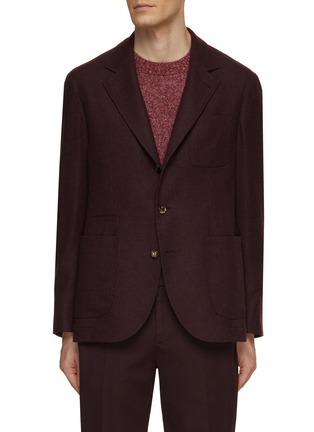 Main View - Click To Enlarge - BRUNELLO CUCINELLI - Single Breasted Notch Lapel Blazer
