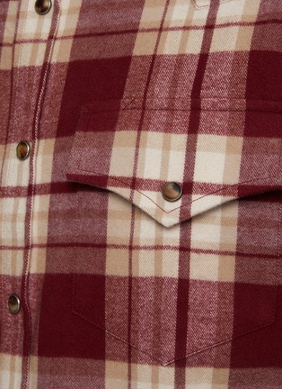  - BRUNELLO CUCINELLI - Spread Collar Plaid Western Shirt