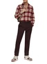 Figure View - Click To Enlarge - BRUNELLO CUCINELLI - Spread Collar Plaid Western Shirt
