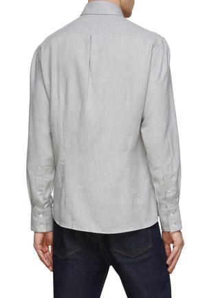Back View - Click To Enlarge - BRUNELLO CUCINELLI - Cotton Cashmere Blend Shirt