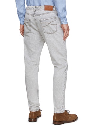 Back View - Click To Enlarge - BRUNELLO CUCINELLI - Washed Slim Jeans