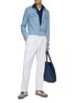 Figure View - Click To Enlarge - BRUNELLO CUCINELLI - Leisure Denim Western Shirt