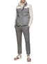 Figure View - Click To Enlarge - BRUNELLO CUCINELLI - Padded Wool Cashmere Blend Vest