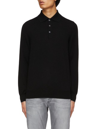 Main View - Click To Enlarge - BRUNELLO CUCINELLI - Cashmere Knit Polo Shirt