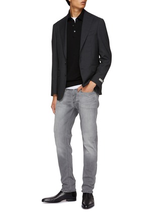 Figure View - Click To Enlarge - BRUNELLO CUCINELLI - Cashmere Knit Polo Shirt