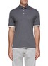 Main View - Click To Enlarge - BRUNELLO CUCINELLI - Silk Cotton Blend Layered Polo Shirt