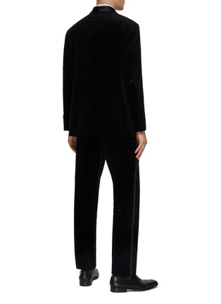 Back View - Click To Enlarge - BRUNELLO CUCINELLI - Double Breasted Shawl Collar Evening Smoking Tuxedo