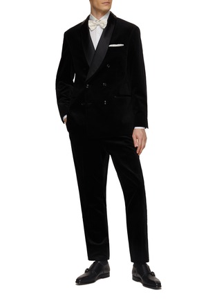 Figure View - Click To Enlarge - BRUNELLO CUCINELLI - Double Breasted Shawl Collar Evening Smoking Tuxedo