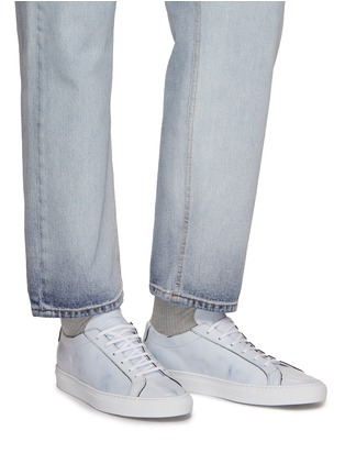 Figure View - Click To Enlarge - COMMON PROJECTS - Achilles Fade Leather Sneakers