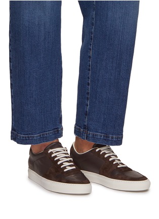 Figure View - Click To Enlarge - COMMON PROJECTS - BBall Duo Leather Suede Sneakers