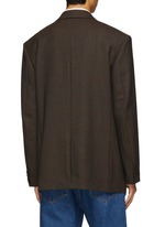 BOTTEGA VENETA | Prince Of Wales Single Breasted Wool Blazer