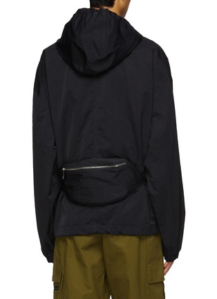 Back View - Click To Enlarge - BOTTEGA VENETA - Packable Hooded Blouson Jacket