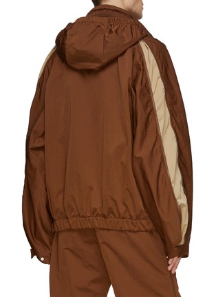 Back View - Click To Enlarge - BOTTEGA VENETA - Contrast Zipper Sleeve Tech Jacket
