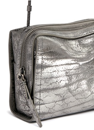 Detail View - Click To Enlarge - 3.1 PHILLIP LIM - 'Soleil' mini double chain metallic leather crossbody bag